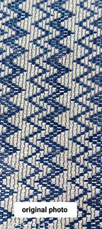 Navy Crochet Shirt for Men