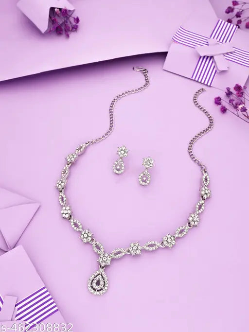 Silver Necklace Set