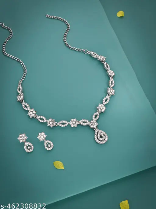 Silver Necklace Set