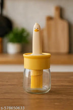 2-in-1 Oil Dispenser Bottle with Silicone Basting Brush