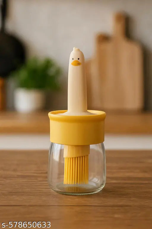 2-in-1 Oil Dispenser Bottle with Silicone Basting Brush