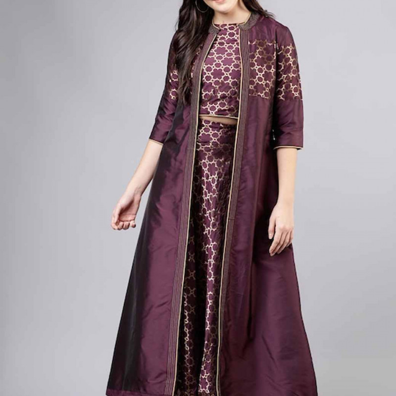 Purple Ready to Wear Lehenga with Blouse