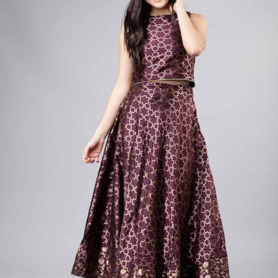 Purple Ready to Wear Lehenga with Blouse